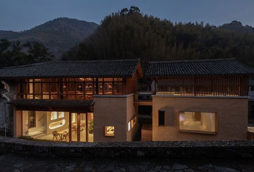 奉化栖霞坑发电站改造的溪边餐厅,宁波 / 建筑