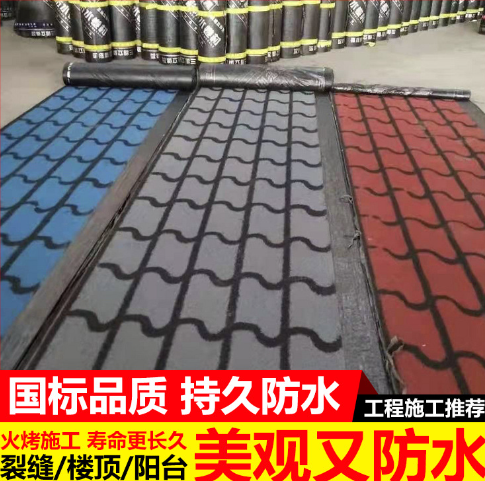 天元 新型改性沥青立体防水卷材3D三维立体彩色SBS火烤型建筑防水