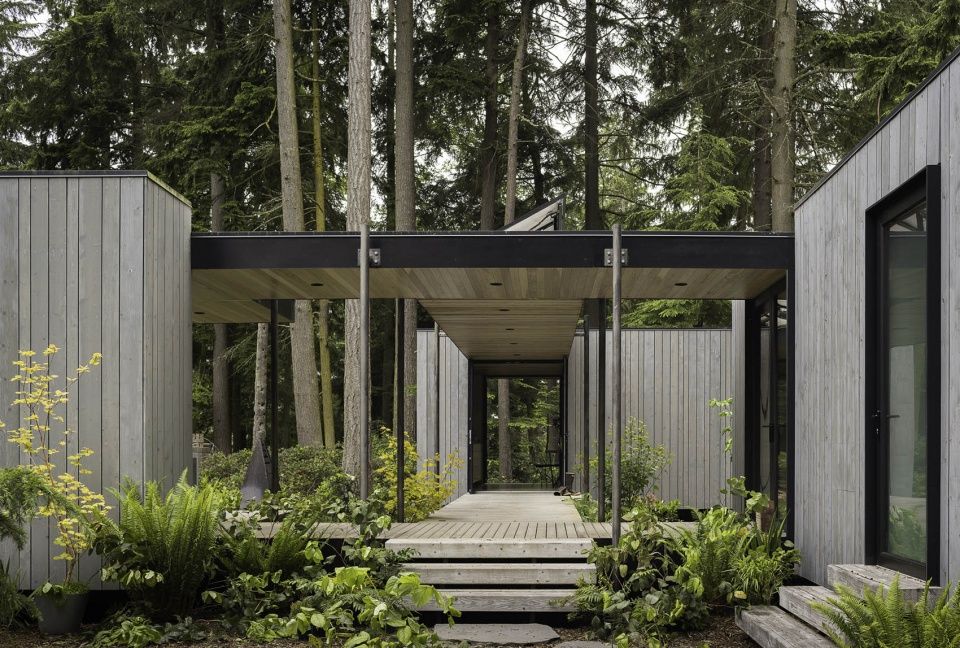 Whidbey模块化预制住宅,华盛顿州 / Wittman Estes