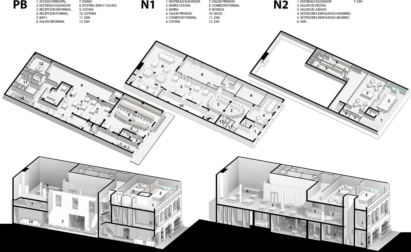 Fónico & Rayo餐厅与酒吧,墨西哥 / FGP Atelier