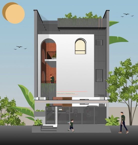 Nekola & s住宅 & 庭院之间，印度金奈 / Studio Riba