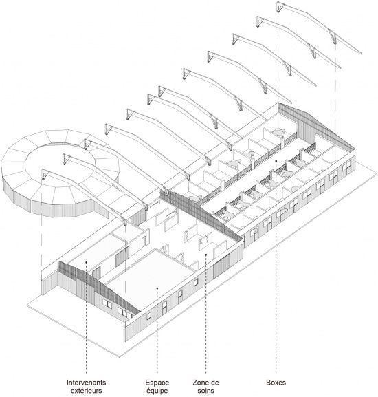 拉赛城堡赛马马厩建设（53省），法国 / Carmen Maurice Architecture