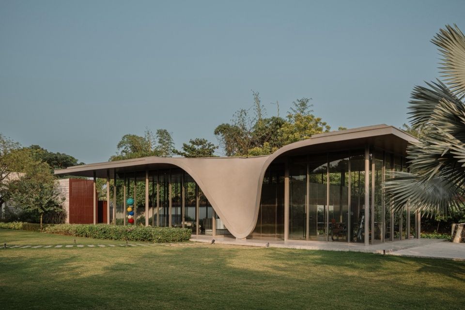 The Dip Pavilion住宅,印度 / andblack design studio