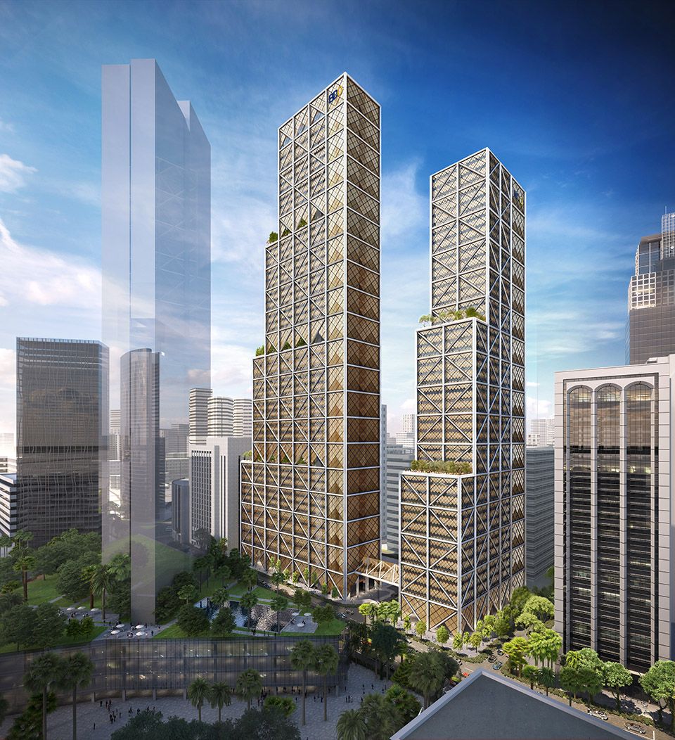 Foster + Partners设计的马尼拉BDO Unibank Inc.园区方案在建中