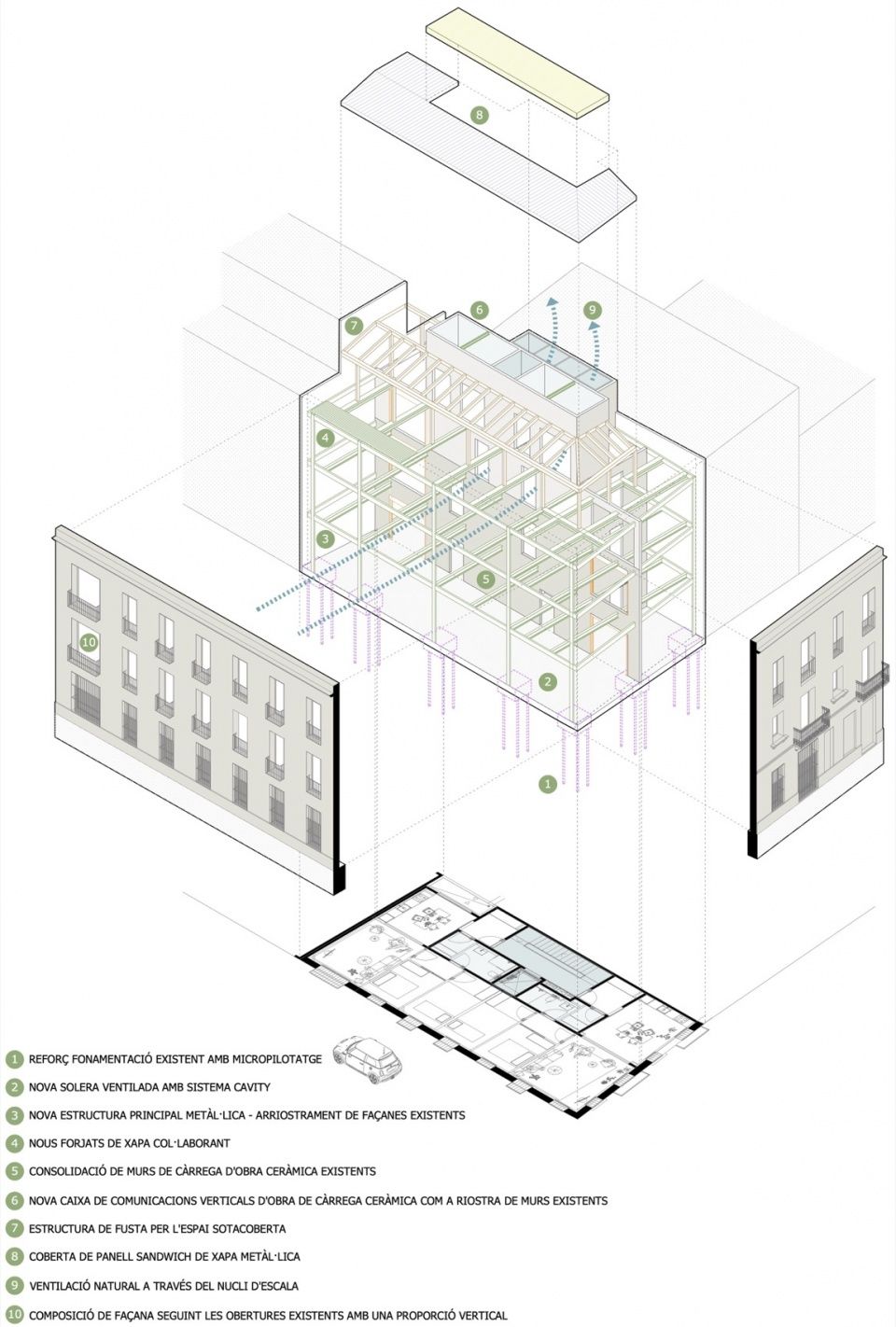 Planas i Casals – Triomf 7住宅改造，西班牙 / Sau Taller d’Arquitectura