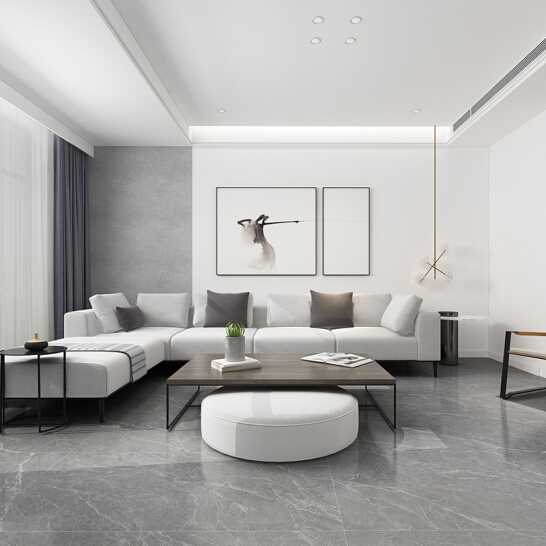 爱马仕灰（柔光0） 客厅地砖卧室地板砖餐厅电视背景墙厨房墙砖 750*1500 尺寸（门店同款）