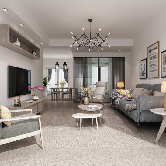 莫兰迪暖灰网纹 客厅地砖卧室地板砖餐厅电视背景墙厨房墙砖 地毯砖 900*720 尺寸（门店同款） 