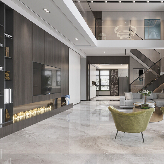 卡他灰（连纹） 客厅地砖卧室地板砖餐厅电视背景墙厨房墙砖 750*1500 尺寸（门店同款）