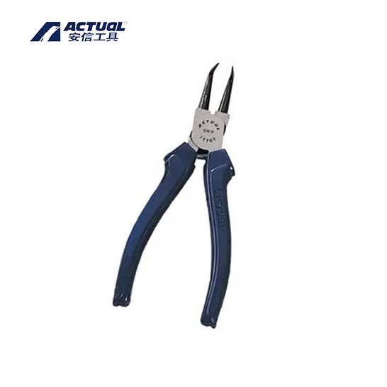 安信(actual) 德式cr-v精抛孔弯卡簧钳 挡圈钳