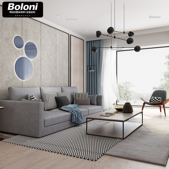 博洛尼全屋定制现代简约风格整装定做