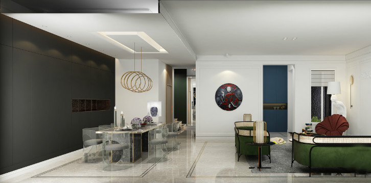 东方极简风格客厅设计