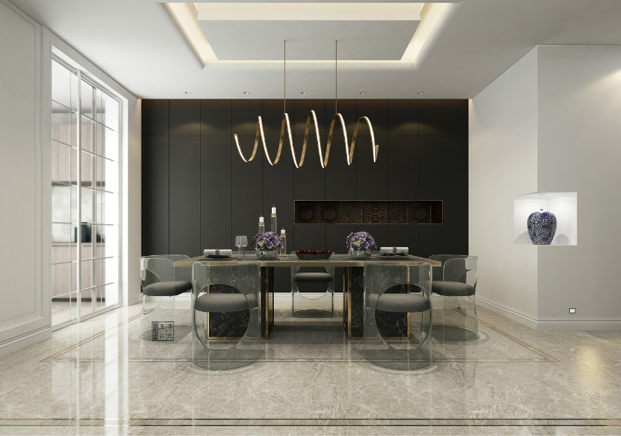 东方极简风格餐厅设计