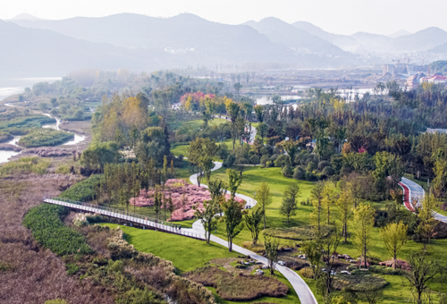 四川南部水城禹迹岛公园，四川/景观