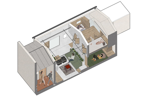 上海永嘉路城市“旮旯”空间改造，上海/室内设计