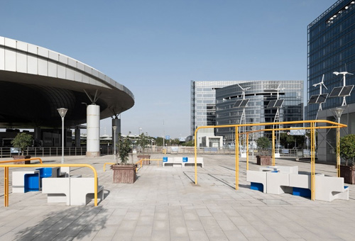 砼·几何—滴水湖地铁站城市家具，上海/景观