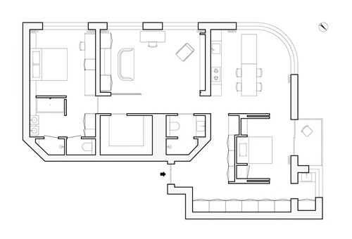 Chaoyang apartment – 朝阳公寓，北京/室内设计