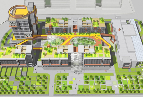 白沙岛金融生态小镇社区中心，辽宁/建筑设计