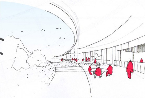 杭州万科公园里售楼处，浙江 / 室内