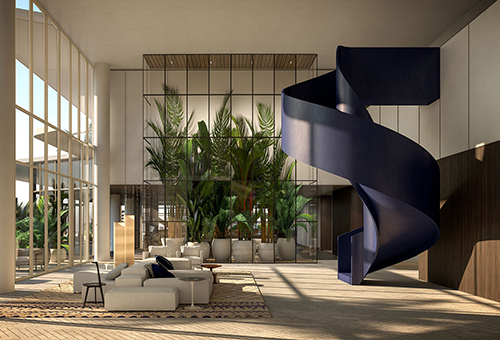 The Ritz Carlton Residences，蓬帕诺海滩/室内