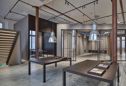 Lualdi Showroom，米兰/室内