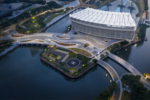 海心桥北岸景观提升改造项目，广州 / 景观设计