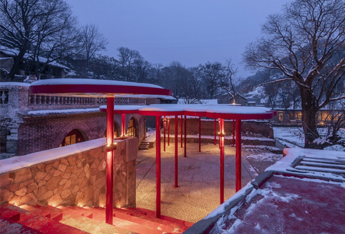大槐树下的场院，山西/景观
