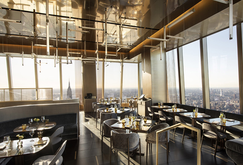 巅峰餐厅，纽约/室内