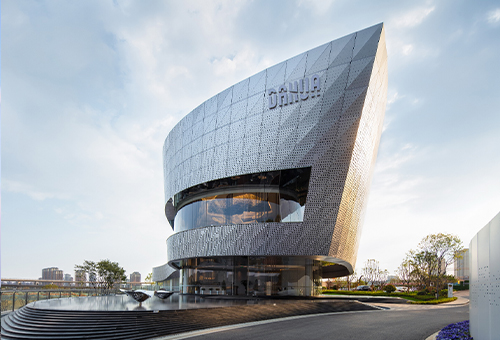 昆明大华白沙湖虹桥鱼跃展厅，昆明/建筑设计