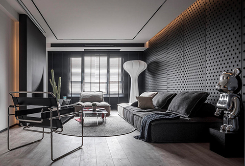 黑色是宇宙的底色，天津/室内设计