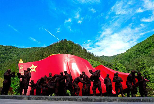 葛牌镇红色小镇，陕西/景观