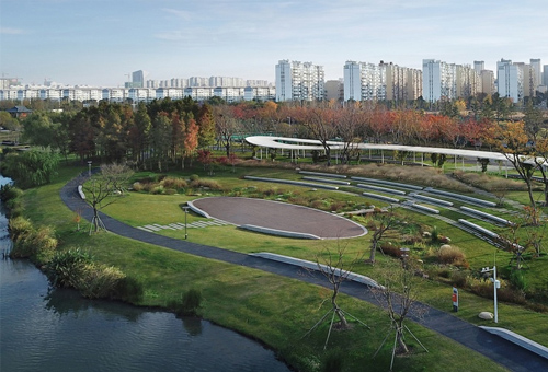 运河三湾风景区东岸滨水空间改造，扬州/景观