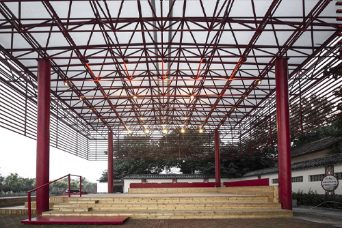 淄博北河东村戏台设计,山东/景观