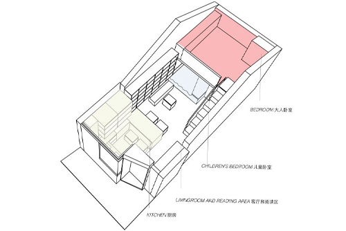 东罗圈胡同12平米白色迷你别墅，北京/室内