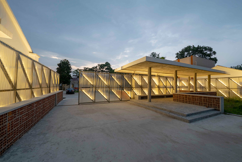 安徽霍山牛角冲乡村研学中心大门，安徽/建筑