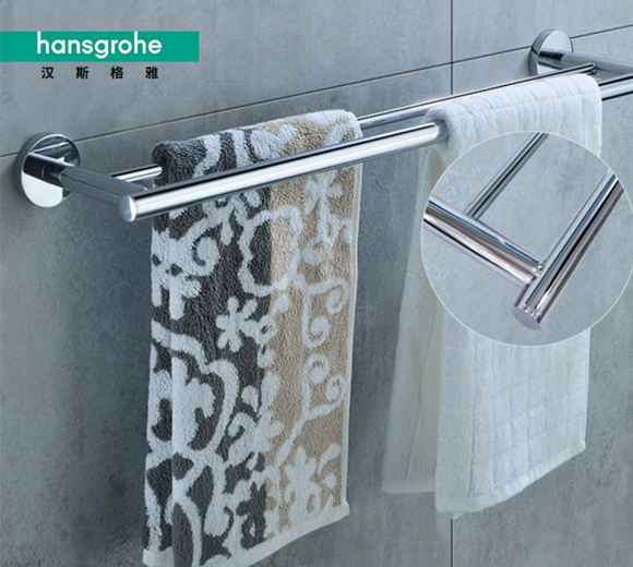 汉斯格雅毛巾浴巾架马桶刷纸巾卫生间置物架卫浴五金挂件