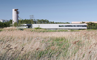 天鹅湖湿地公园景观廊及观鸟塔，山东/建筑