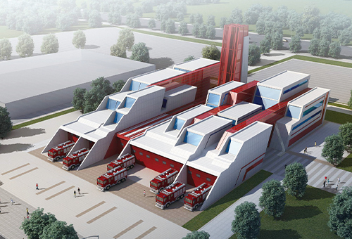 铁西特勤消防站，鄂尔多斯/建筑