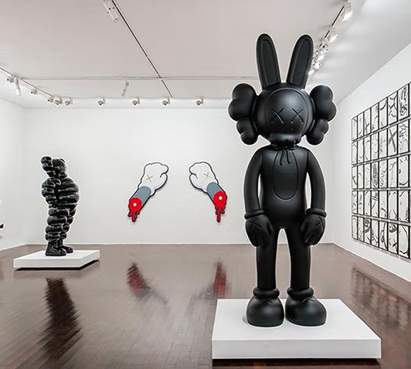 金福喜 kaws芝麻街公仔卡通玻璃钢雕塑小品摆件网红店门口大型商场美陈