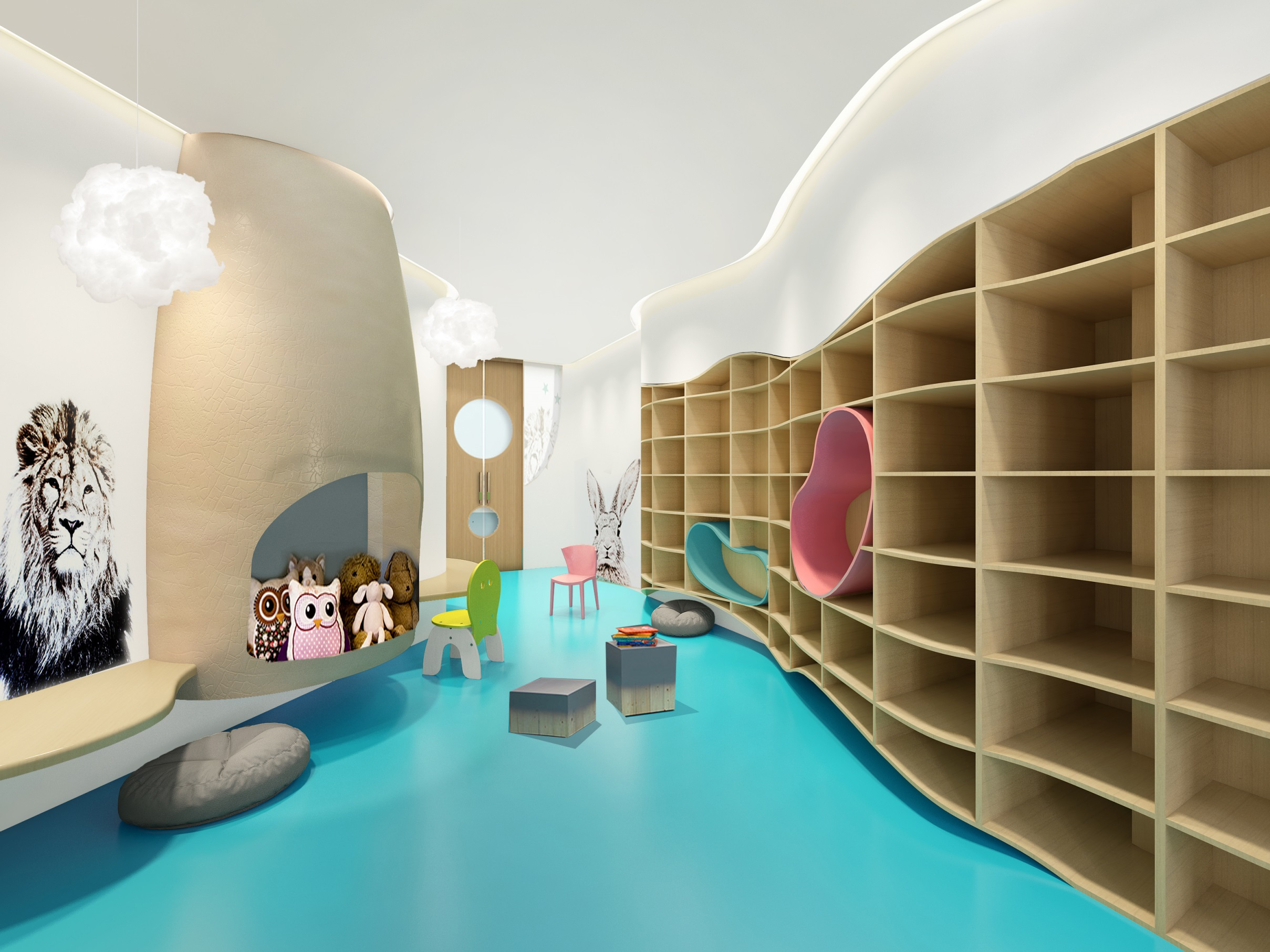 金融街富国里早教培训中心改造装饰项目，北京/室内