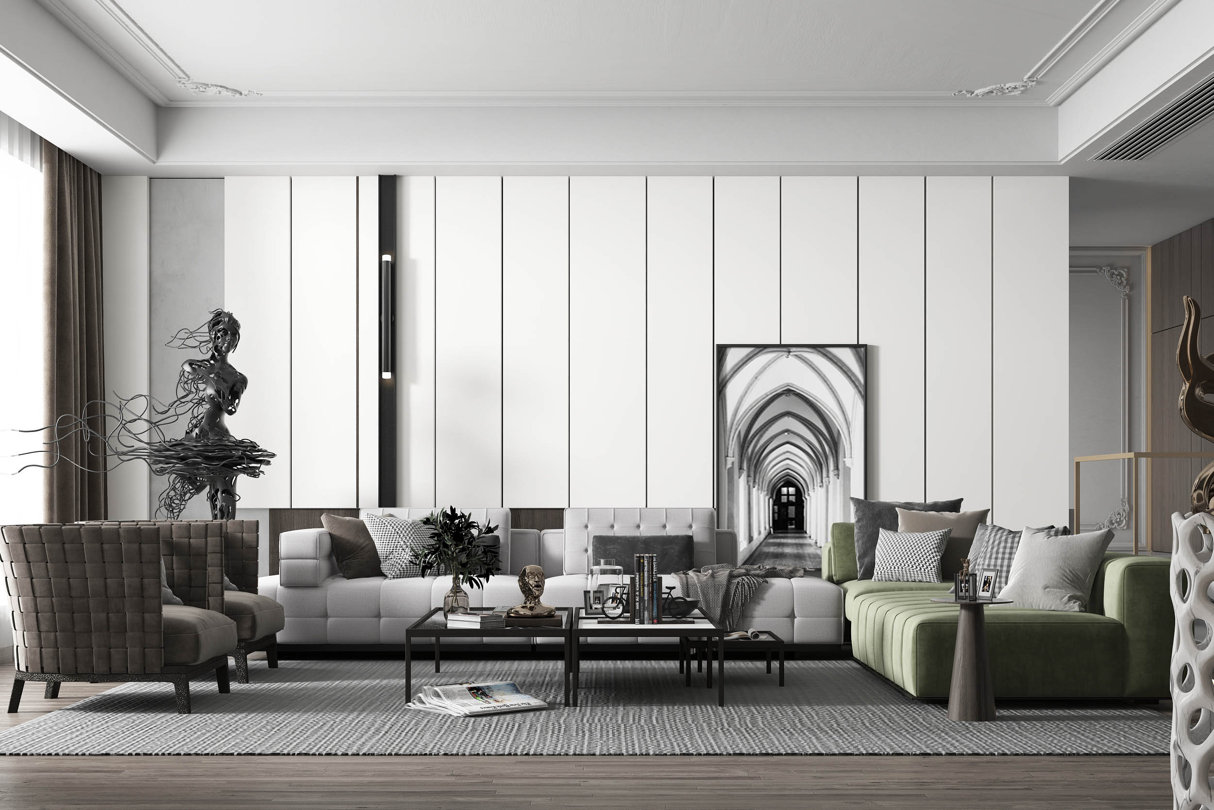 不锈钢护墙板平板纯色