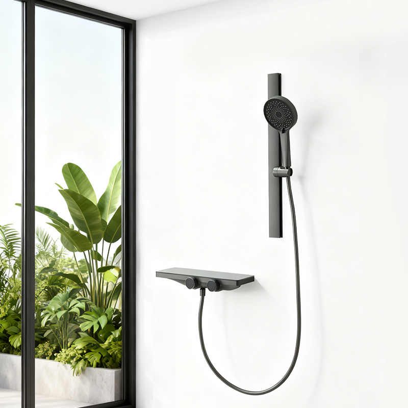 分体两功能置物淋浴龙头