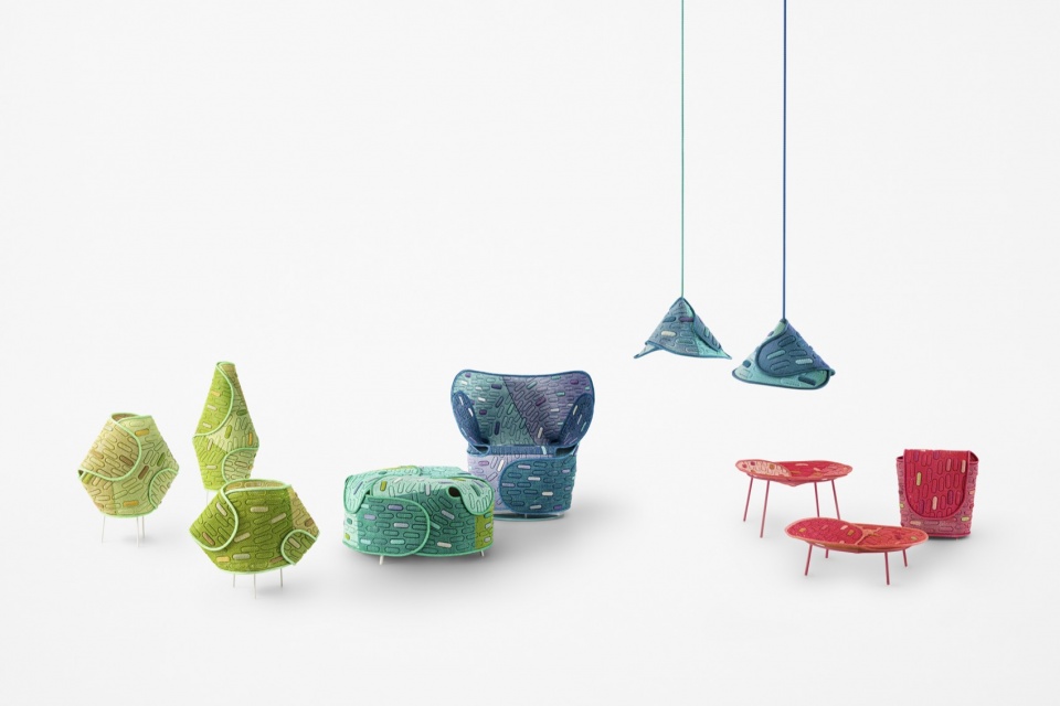 “花岚”家具系列 / nendo