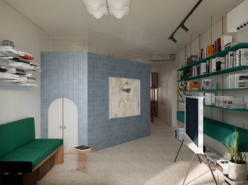 在“一线天”户型里的三世同堂，北京 / 七巧天工设计