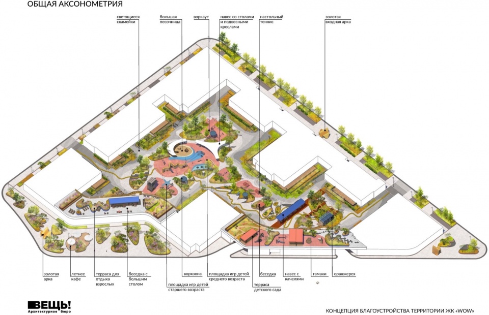 WOW 住宅区庭院，俄罗斯 / 建筑事务所VESCH