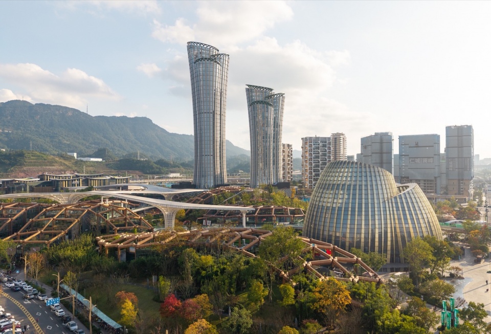 宜宾高铁枢纽门户区,四川 / Pelli Clarke & Partners