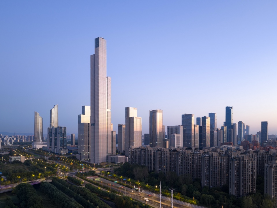 南京金融城二期416米超高层建筑落成 / gmp