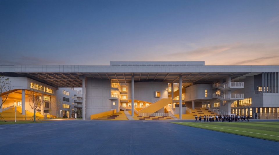 南京明道康盛路学校 / 中锐华东荣朝晖工作室 + 南京邦建实践建筑设计事务所 + 东南大学建筑学院