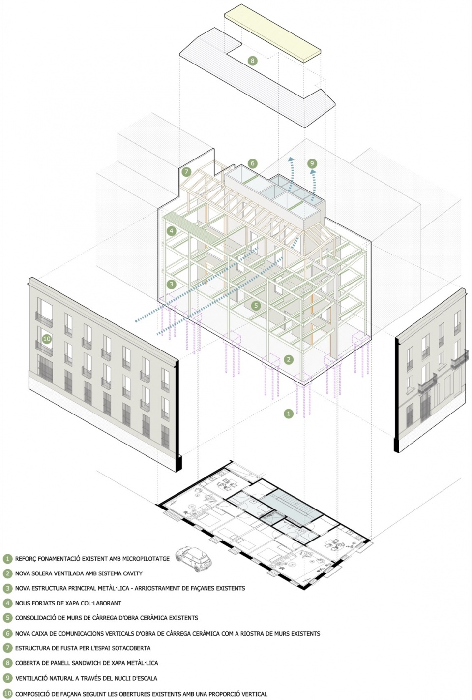 Planas i Casals – Triomf 7住宅改造，西班牙 / Sau Taller d’Arquitectura